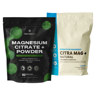 Magnesium Citrate+ Powder | Citrato de Magnesio con Colágeno Hidrolizado