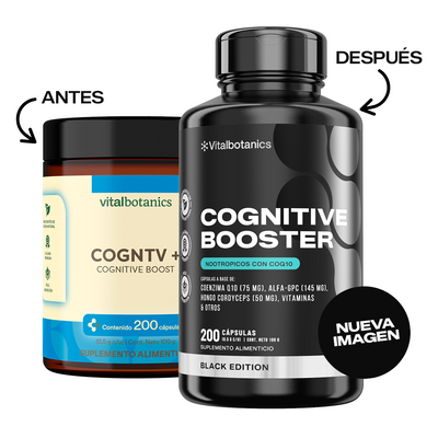 Cognitive Booster Black | Alpha-GPC, L-Teanina y CoQ10