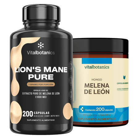 Lion’s Mane Pure | Hongo Melena de León en Cápsulas