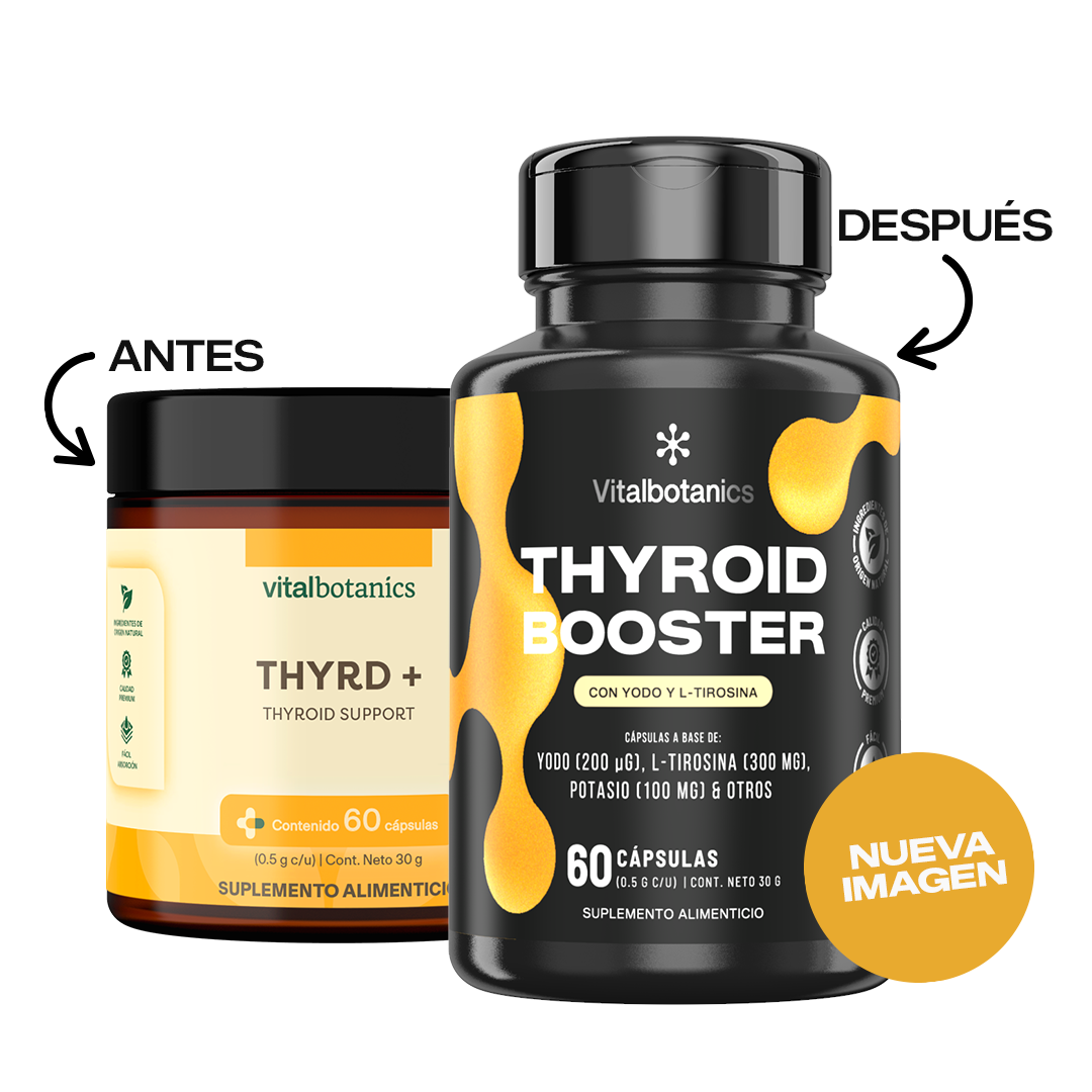 Thyroid Booster | Yodo, Selenio y L-Tirosina en Cápsulas