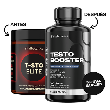 Testo Booster Black | Maca Negra, Cordyceps y Creatina en Cápsulas