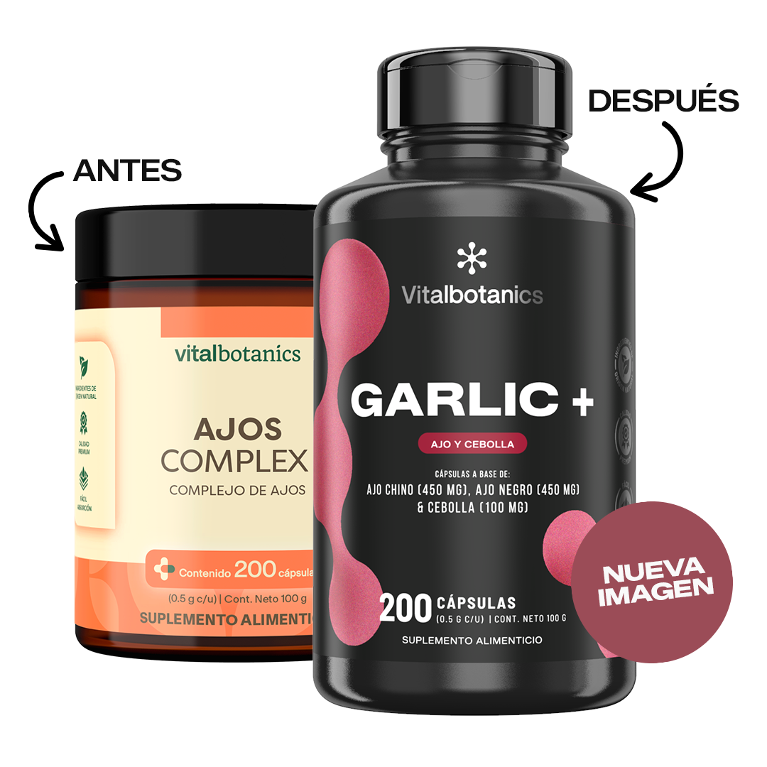 GARLIC + Ajo Chino, Ajo Negro y Cebolla | 200 Cápsulas