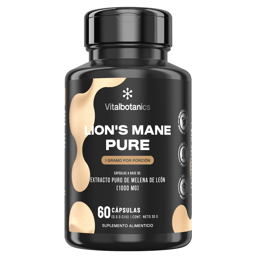 Lion's Mane Pure | Extracto de Melena de León - Memoria y Función Cognitiva