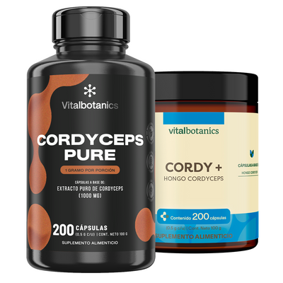 Cordyceps Pure | Hongo Adaptógeno en Cápsulas 500mg