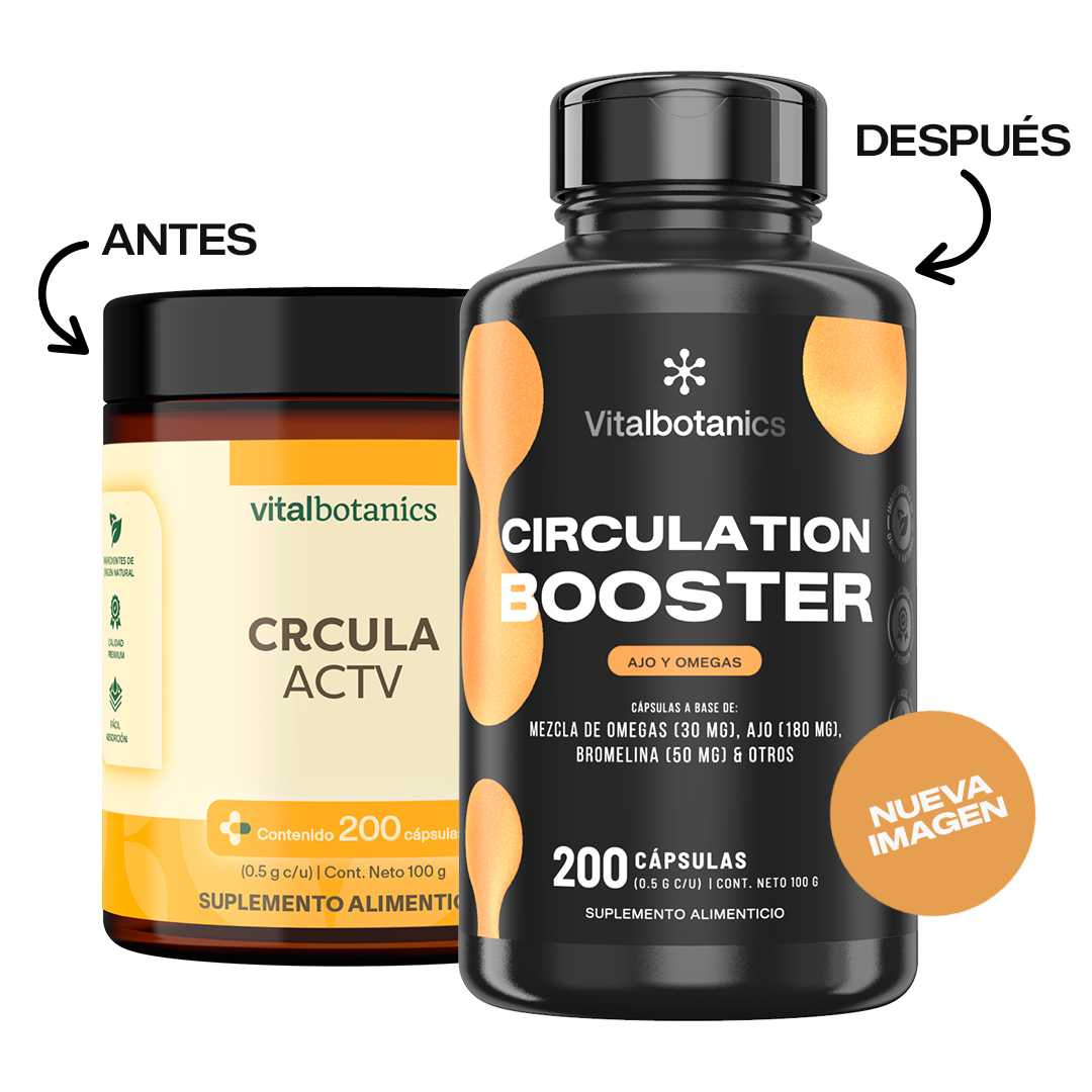 Circulation Booster | Ajo, Omega 3 y Cúrcuma en Cápsulas