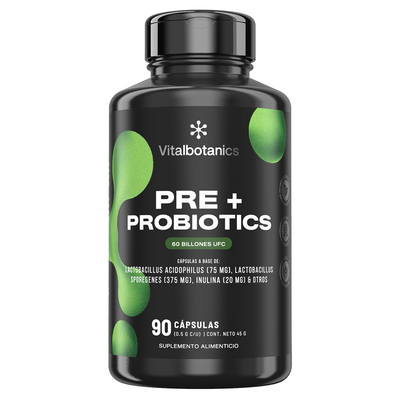 Pre + Probiotics | 60 Billion CFU con Inulina y Enzimas - VitalBotanics