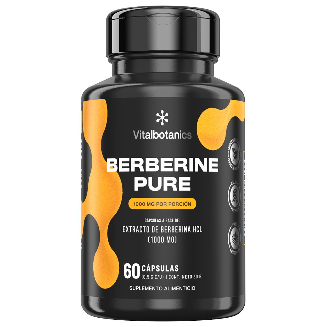 Berberine Pure | Berberina HCL - 500 mg por Cápsula