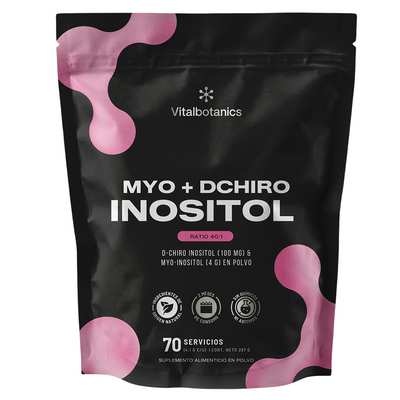 Myo+ Vitalbotanics – Myo-Inositol y D-Chiro Inositol Ratio 40:1 en polvo 287g