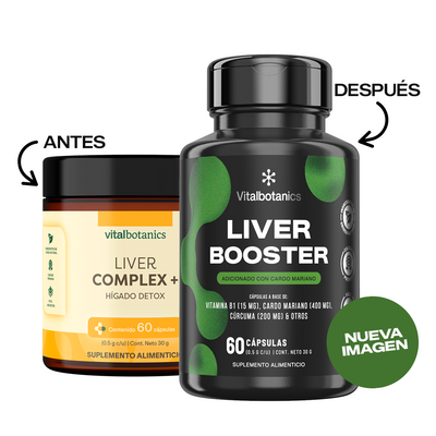 Liver Booster | Cardo Mariano, Betabel y Diente de León en Cápsulas