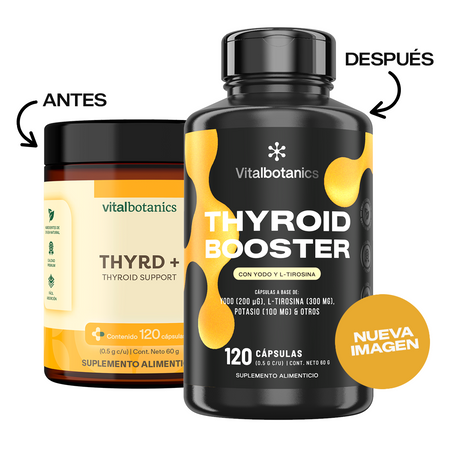 Thyroid Booster | Yodo, Selenio y L-Tirosina en Cápsulas