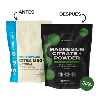 Magnesium Citrate+ Powder | Citrato de Magnesio con Colágeno Hidrolizado