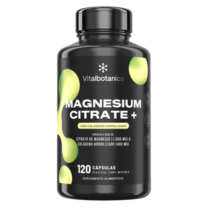Magnesium Citrate+ | Citrato de Magnesio con Colágeno Bovino