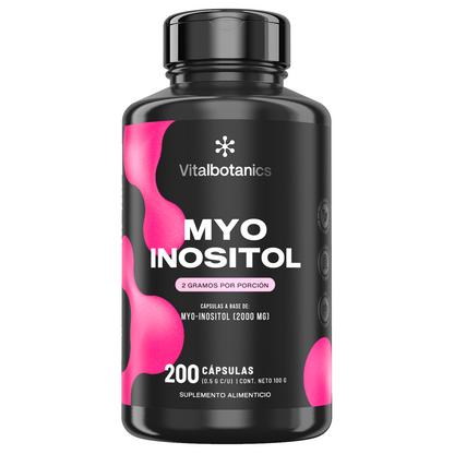 Myo Inositol Vitalbotanics – 2000mg por porción en cápsulas para mujeres