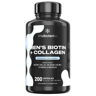 Men's Biotin + Collagen | Colágeno con Biotina y Vitamina D - VitalBotanics