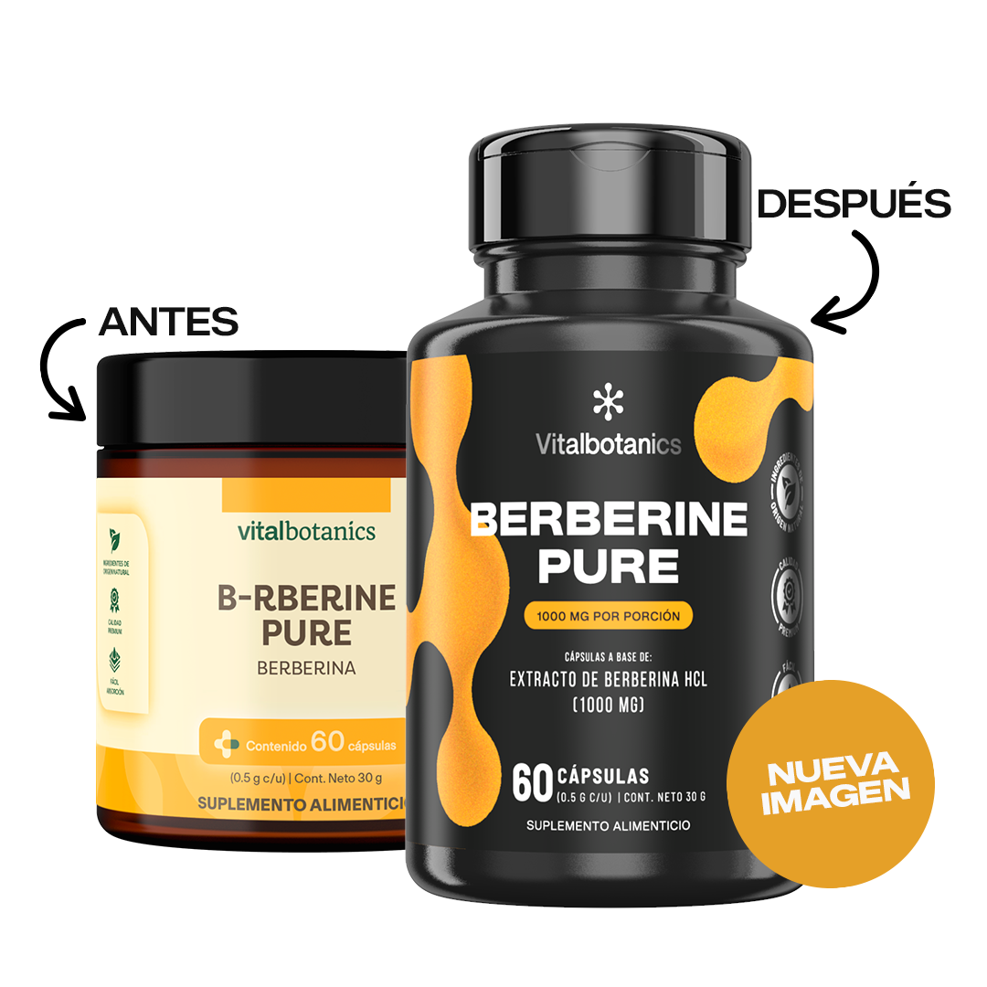 Berberine Pure | Berberina HCL 1000mg en Cápsulas