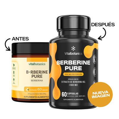 Berberine Pure | Berberina HCL 1000mg en Cápsulas
