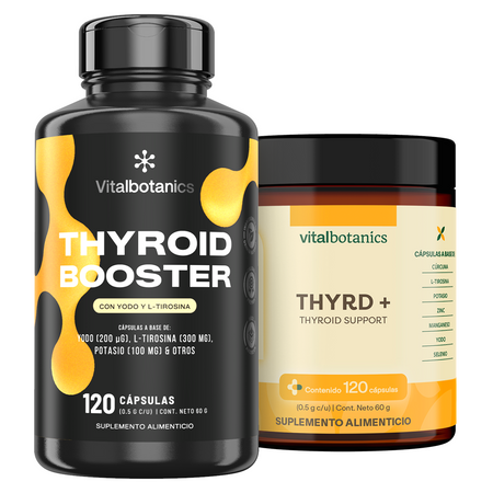 Thyroid Booster | Yodo, Selenio y L-Tirosina en Cápsulas