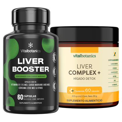 Liver Booster | Cardo Mariano, Betabel y Diente de León en Cápsulas