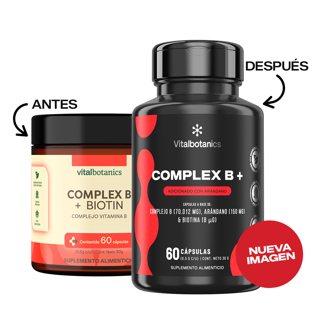 Complex B+ | Complejo B con biotina y arándano azul en cápsulas