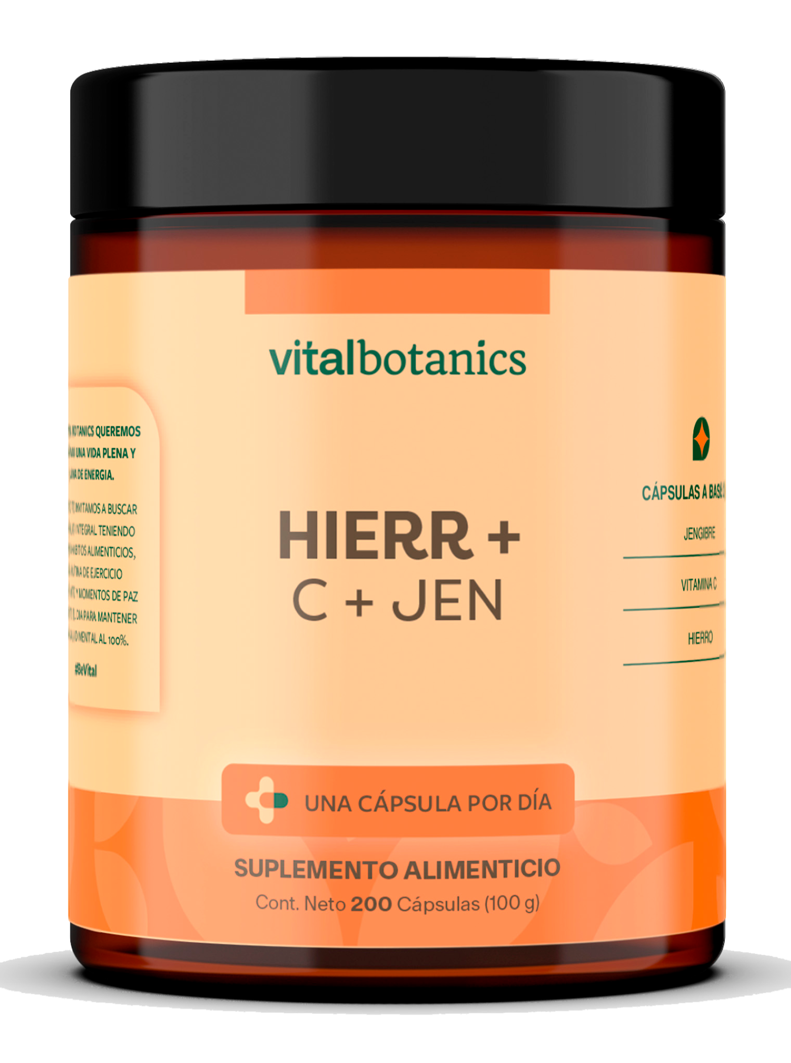 Hierr C Jen Hierro Vitamina C Jengibre Vitalbotanics