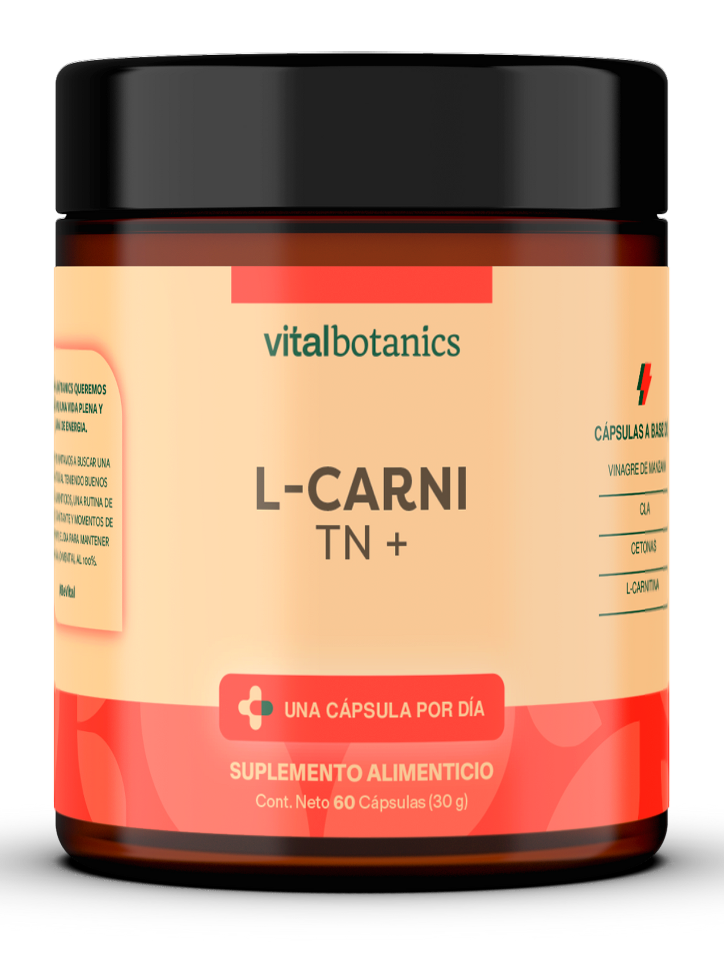 L-CARNI TN + | CLA, L-Carnitina, Cetonas de Frambuesa y Vinagre de Manzana