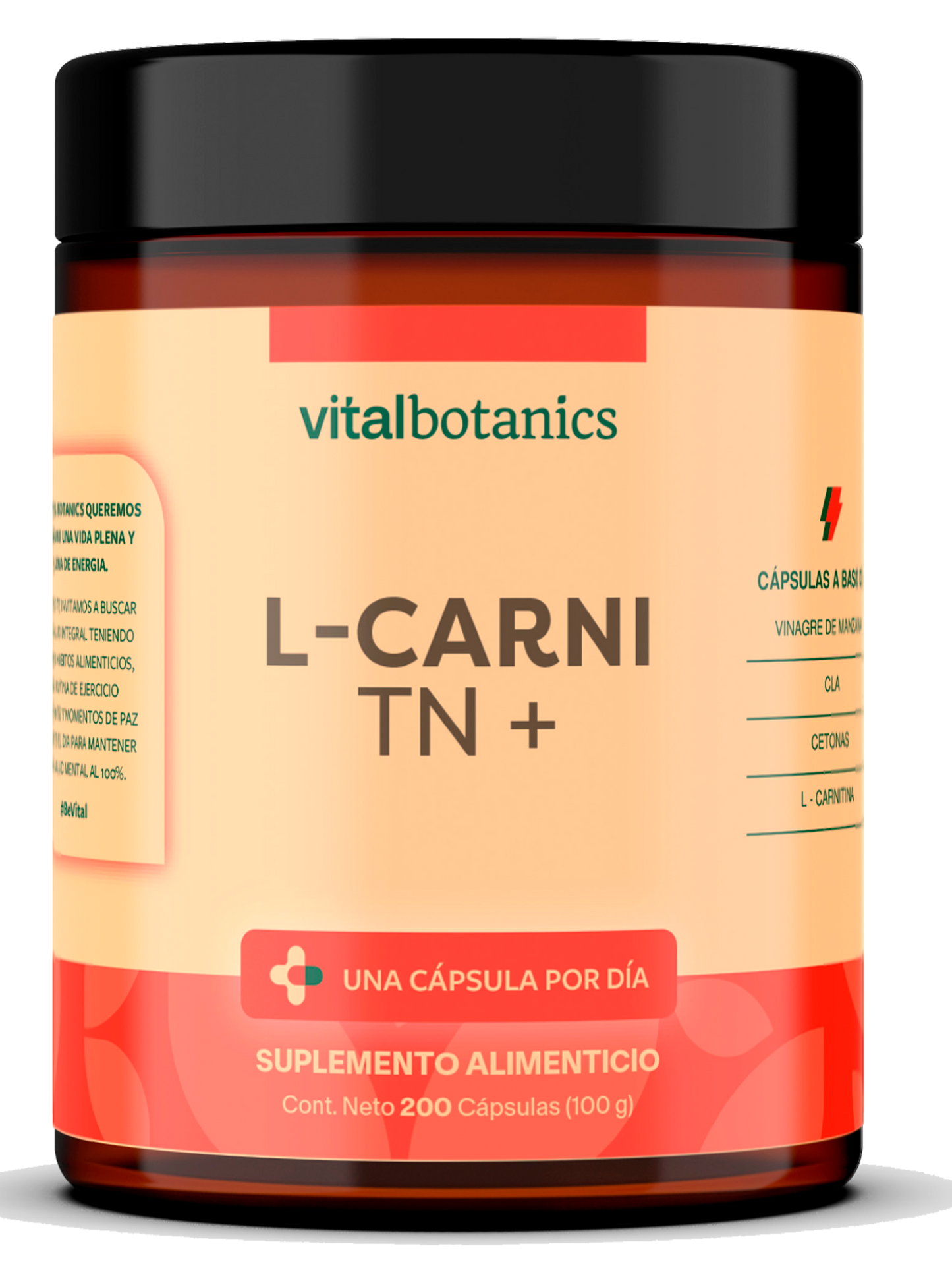L-CARNI TN + | CLA, L-Carnitina, Cetonas de Frambuesa y Vinagre de Manzana