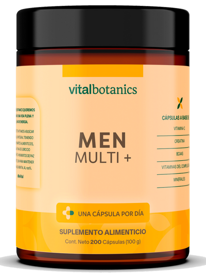 Men Multi Vitamin+ | Multivitamínico para hombre, BCAAS, Creatina y Complejo de Vitaminas B
