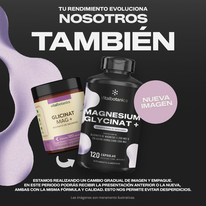 Magnesium Glycinate+ Vitalbotanics – glicinato de magnesio biodisponible con colágeno