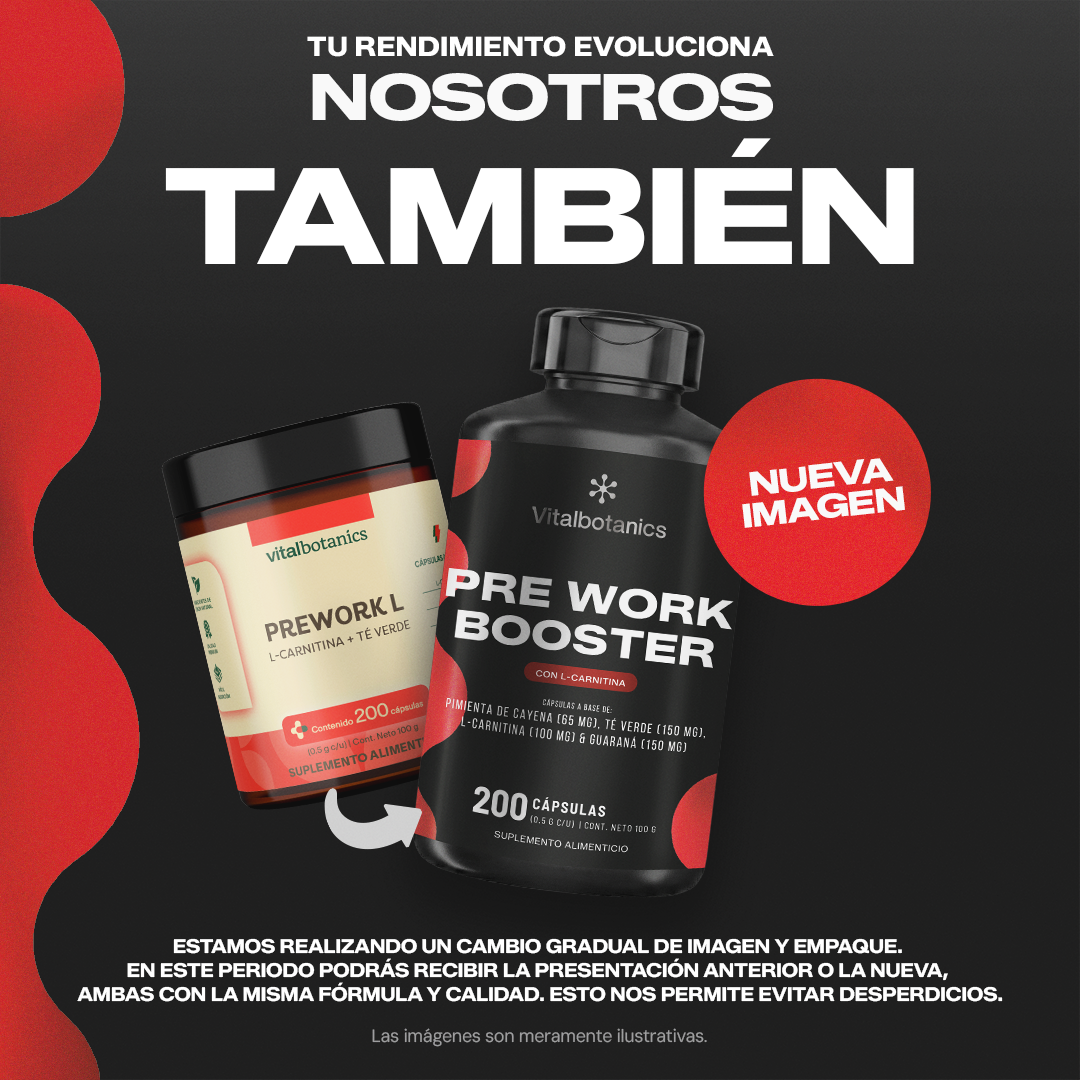 Pre Work Booster | Guaraná con L-Carnitina y Té Verde - Pre-Entreno Natural