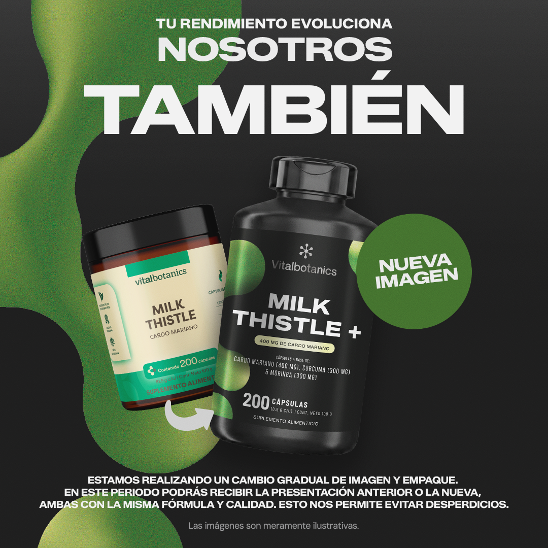 Kit Liver Detox Vitalbotanics – tres suplementos botánicos con Cardo Mariano y Cúrcuma