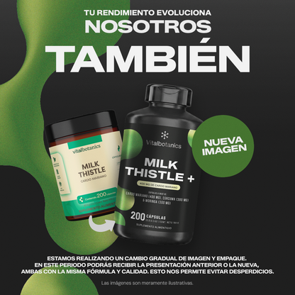 Kit Liver Detox Vitalbotanics – tres suplementos botánicos con Cardo Mariano y Cúrcuma