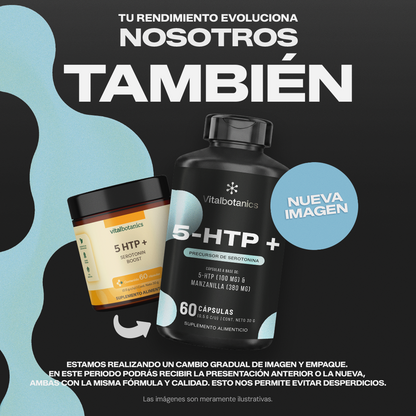 5HTP+ Vitalbotanics 60 cápsulas – 5-HTP y Manzanilla de origen natural