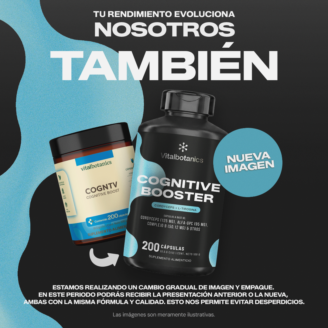 Cognitive Booster | Alpha-GPC con Cordyceps y L-Tirosina - Nootrópico