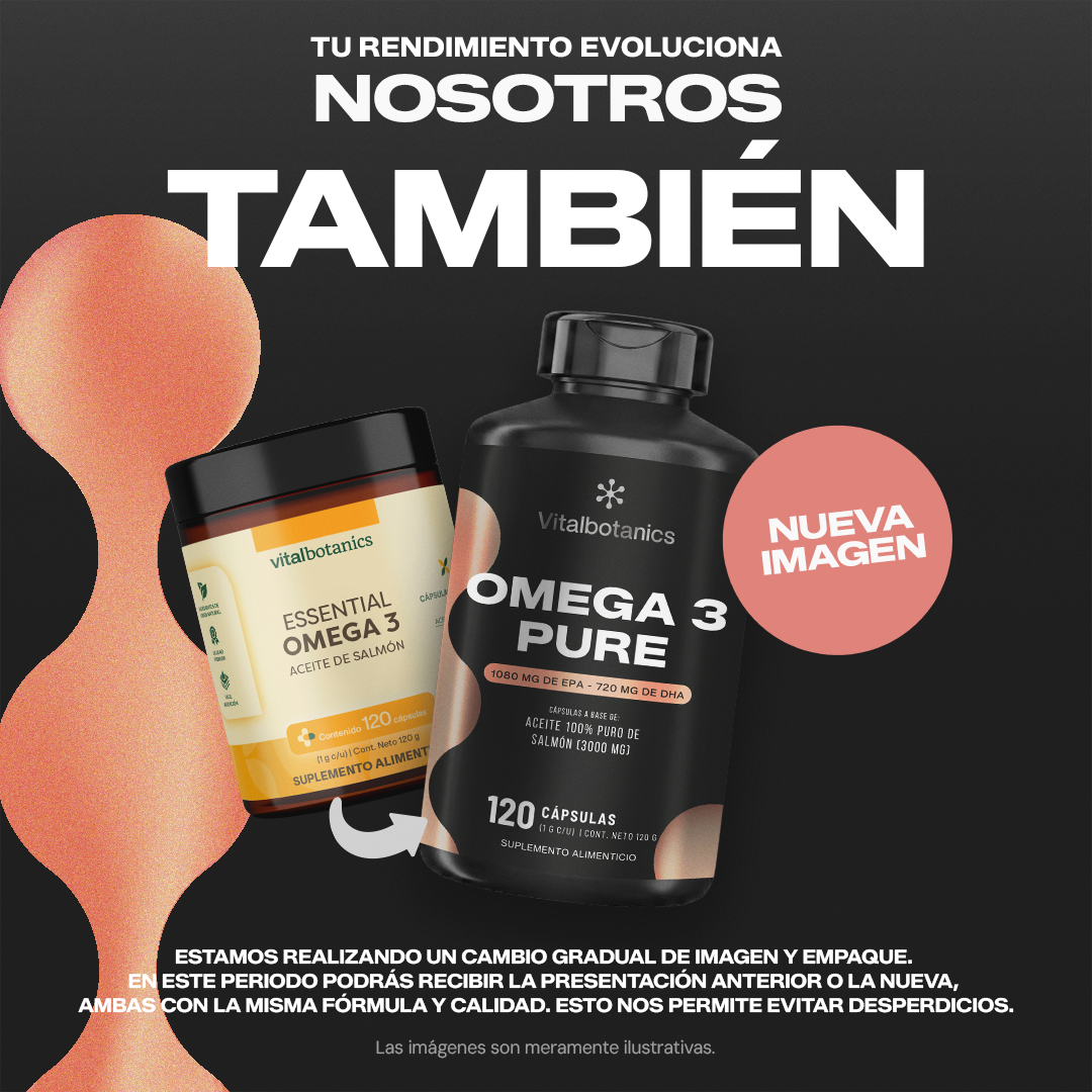 Omega 3 Pure | Aceite de Salmón con 1080 mg EPA y 720 mg DHA - Puro