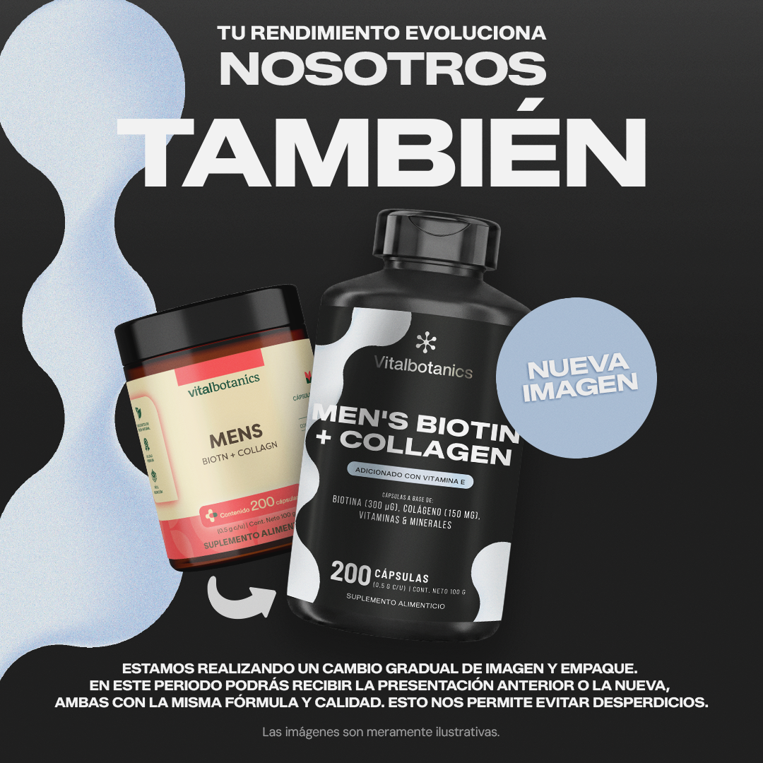 Men's Biotin + Collagen | Colágeno con Biotina y Vitamina D - Para Hombre