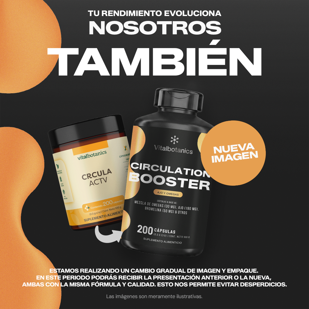 Circulation Booster | Ajo, Omega 3 y Cúrcuma en Cápsulas
