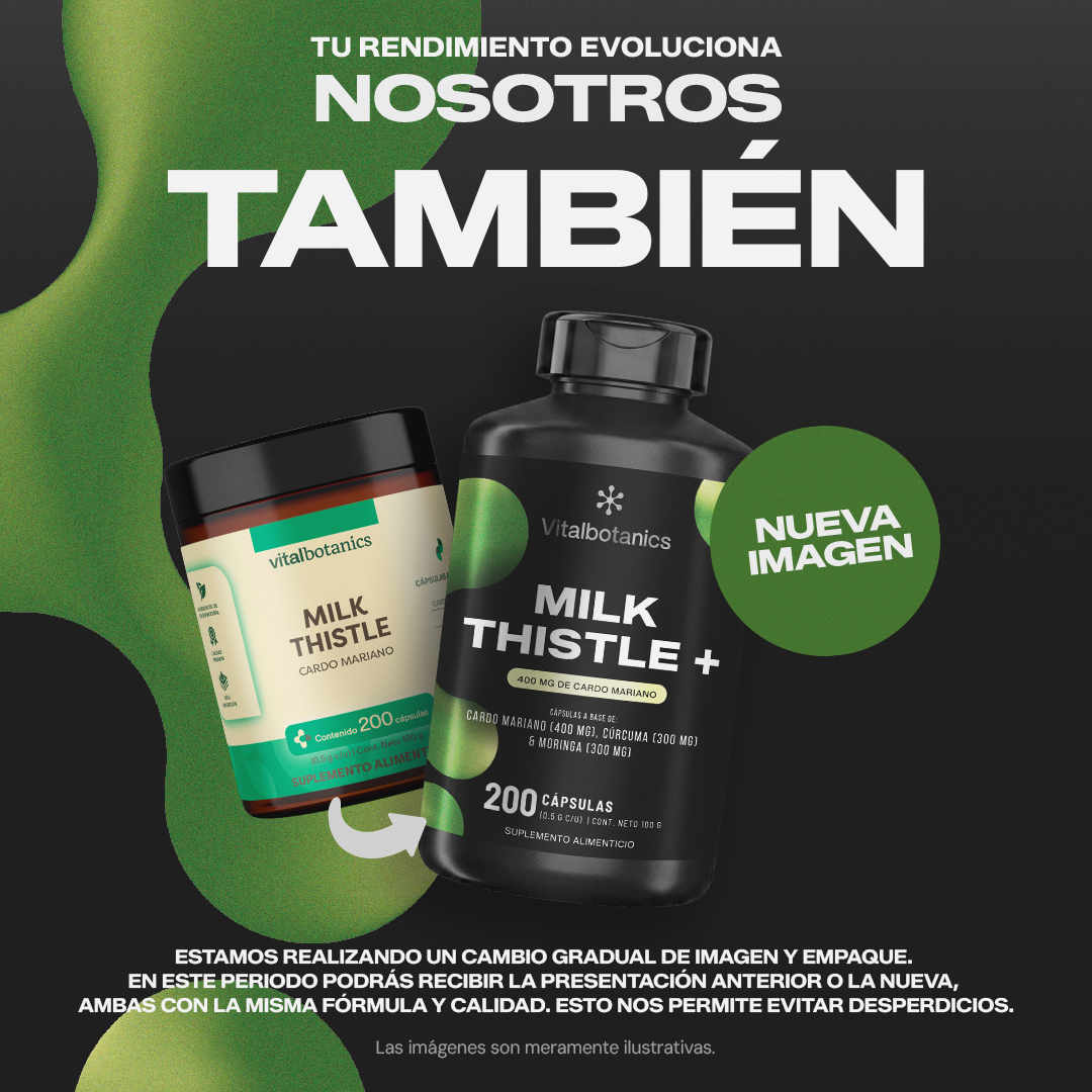 Milk Thistle+ | Cardo Mariano con Cúrcuma y Moringa