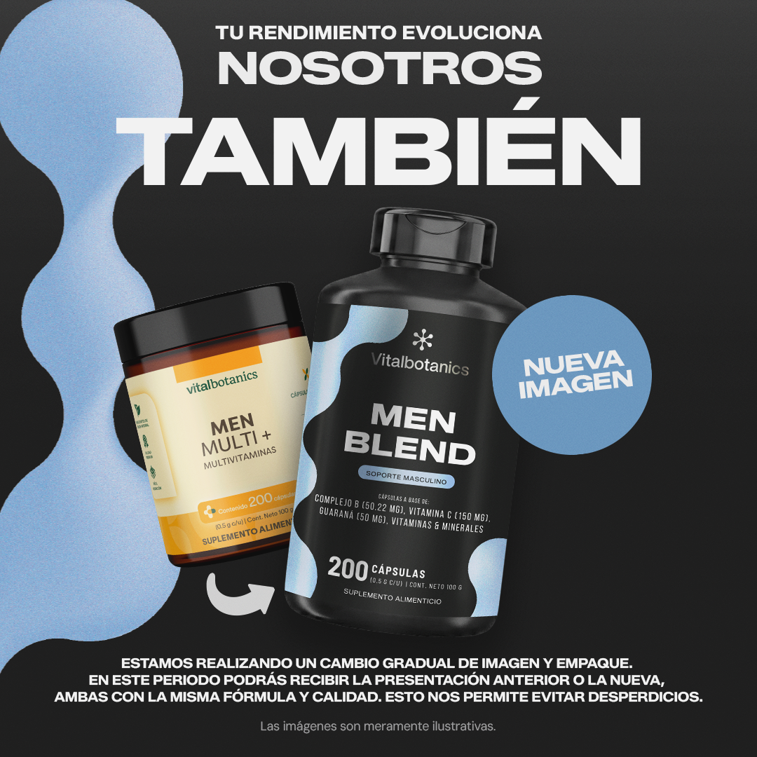 Men Blend 200c Vitalbotanics – Creatina, Guaraná, Zinc y vitaminas para hombre