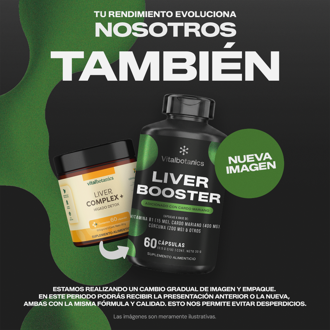 Liver Booster Vitalbotanics – 60 cápsulas de Cardo Mariano, Cúrcuma y Betabel