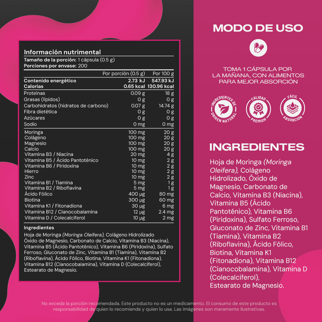 Women's Multivitaminin | Multivitamínico Femenino en Cápsulas