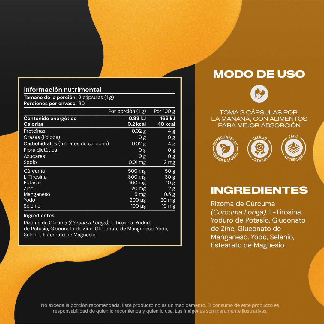 Thyroid Booster | Yodo con Selenio y L-Tirosina