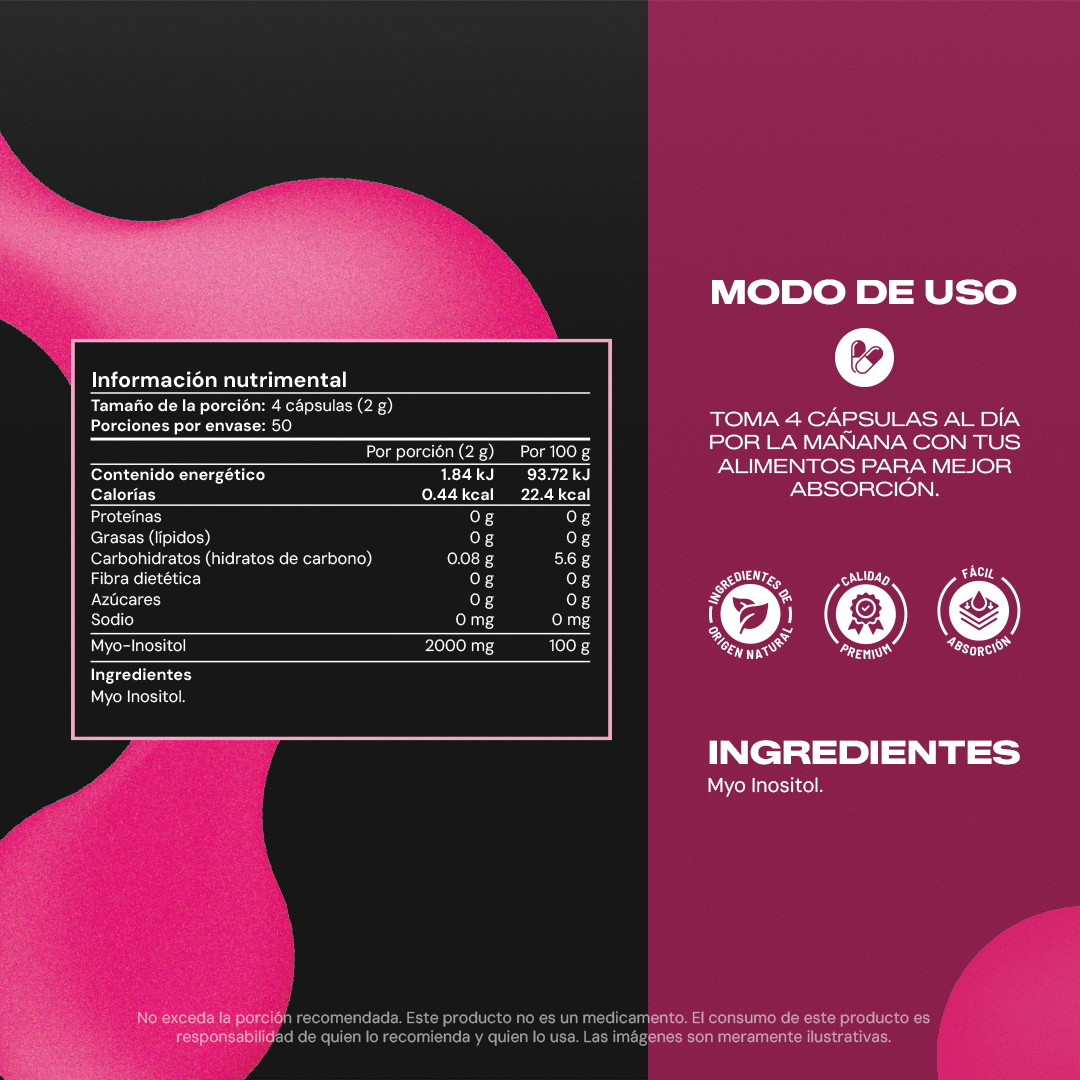Myo Inositol+ | Myo-Inositol 2000 mg - Equilibrio Hormonal Femenino
