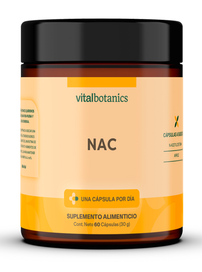 NAC | N-Acetilcisteína 60 Cápsulas de 500 mg