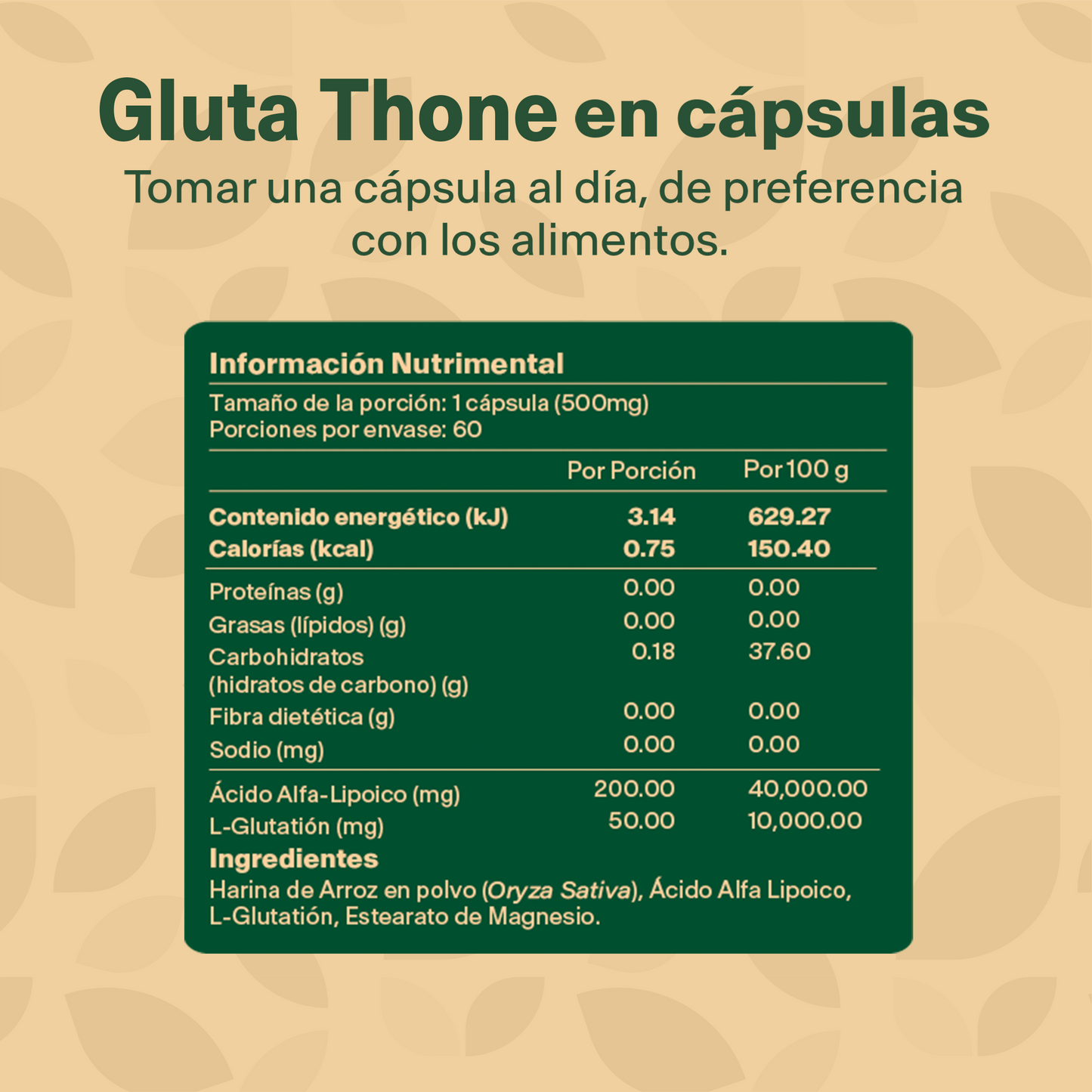 GLUTA-THONE + | Glutation y Cardo Mariano