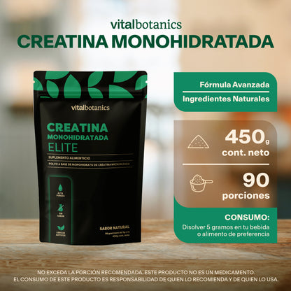 Creatina Monohidratada Elite (Sabor Natural)