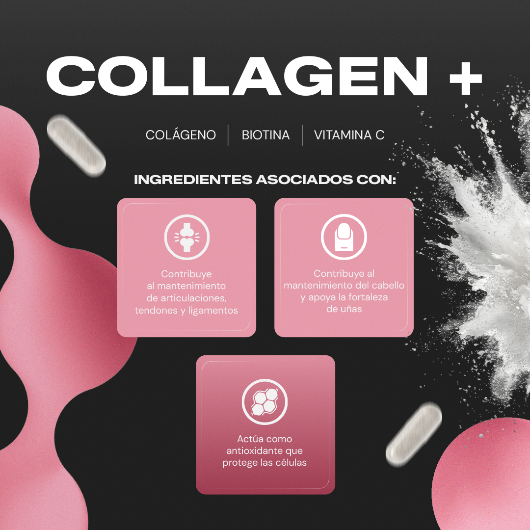 Collagen+ | Colágeno Hidrolizado con Vitamina C y Biotina