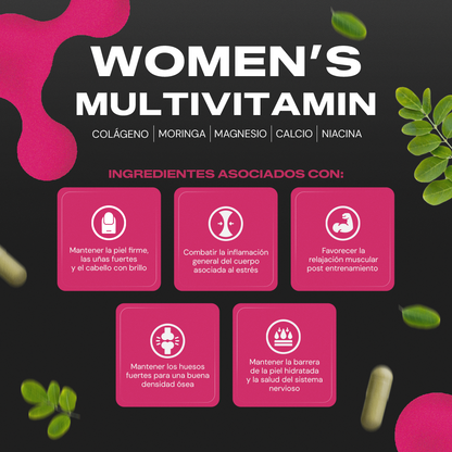 Women's Multivitaminin | Multivitamínico Femenino en Cápsulas