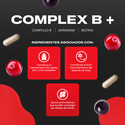 Complex B+ | Complejo B con Biotina y Arándano Azul