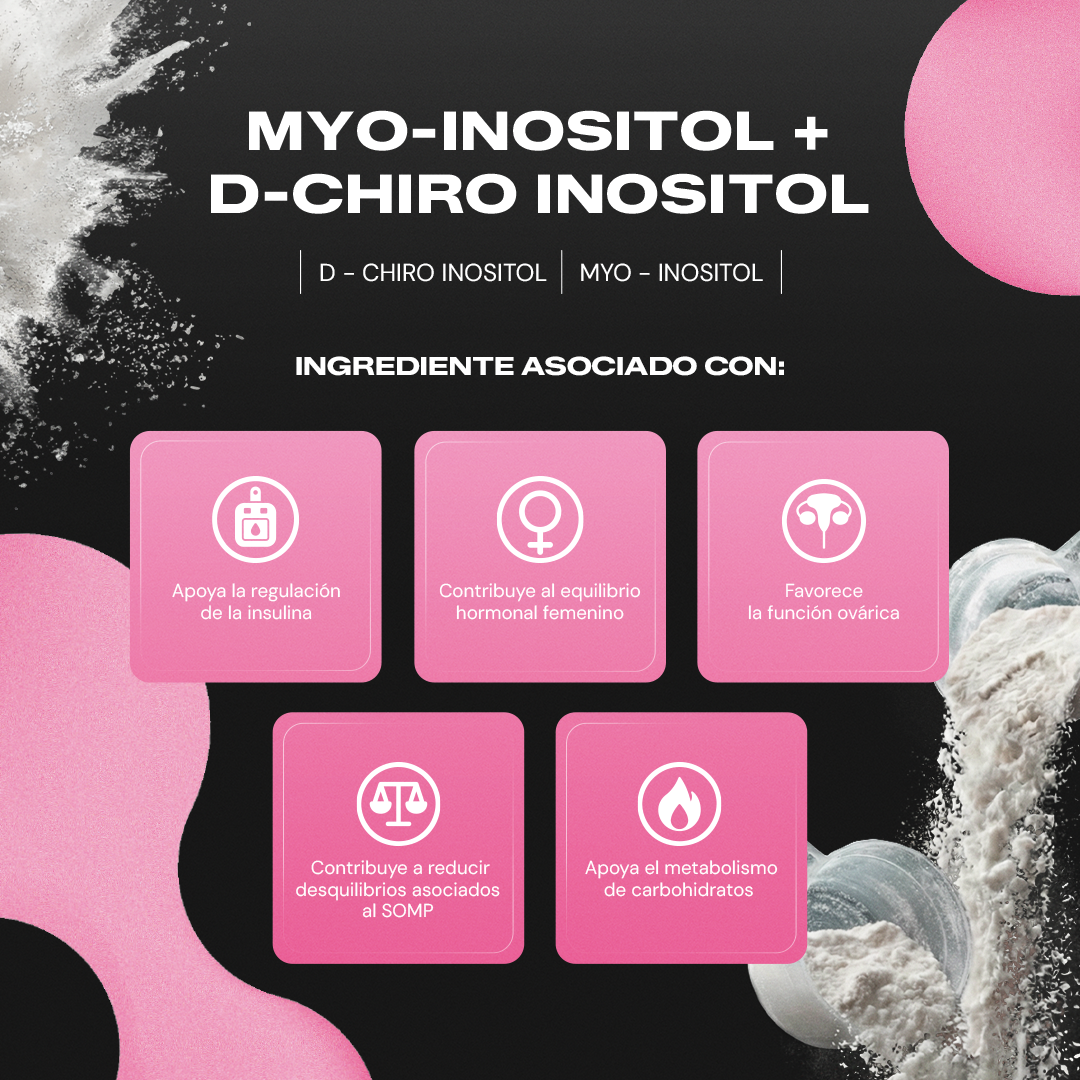 Myo+ | Myo-Inositol y D-Chiro Inositol Ratio 40:1 en Polvo