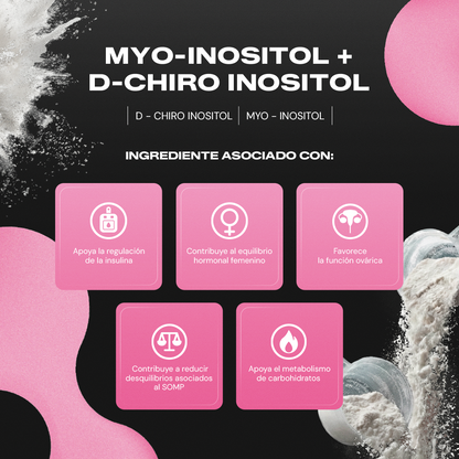 Myo+ | Myo-Inositol y D-Chiro Inositol Ratio 40:1 en Polvo